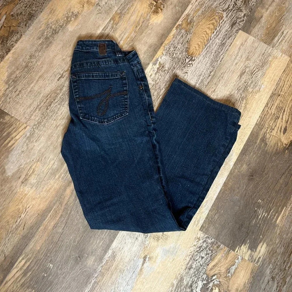 JAG Dark Wash Stretch Denim Jeans Medium Rise Size 6 - Picture 5 of 8